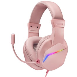 Mars Gaming MH122 Auriculares Gaming Rosa con Jack 3.5mm y USB